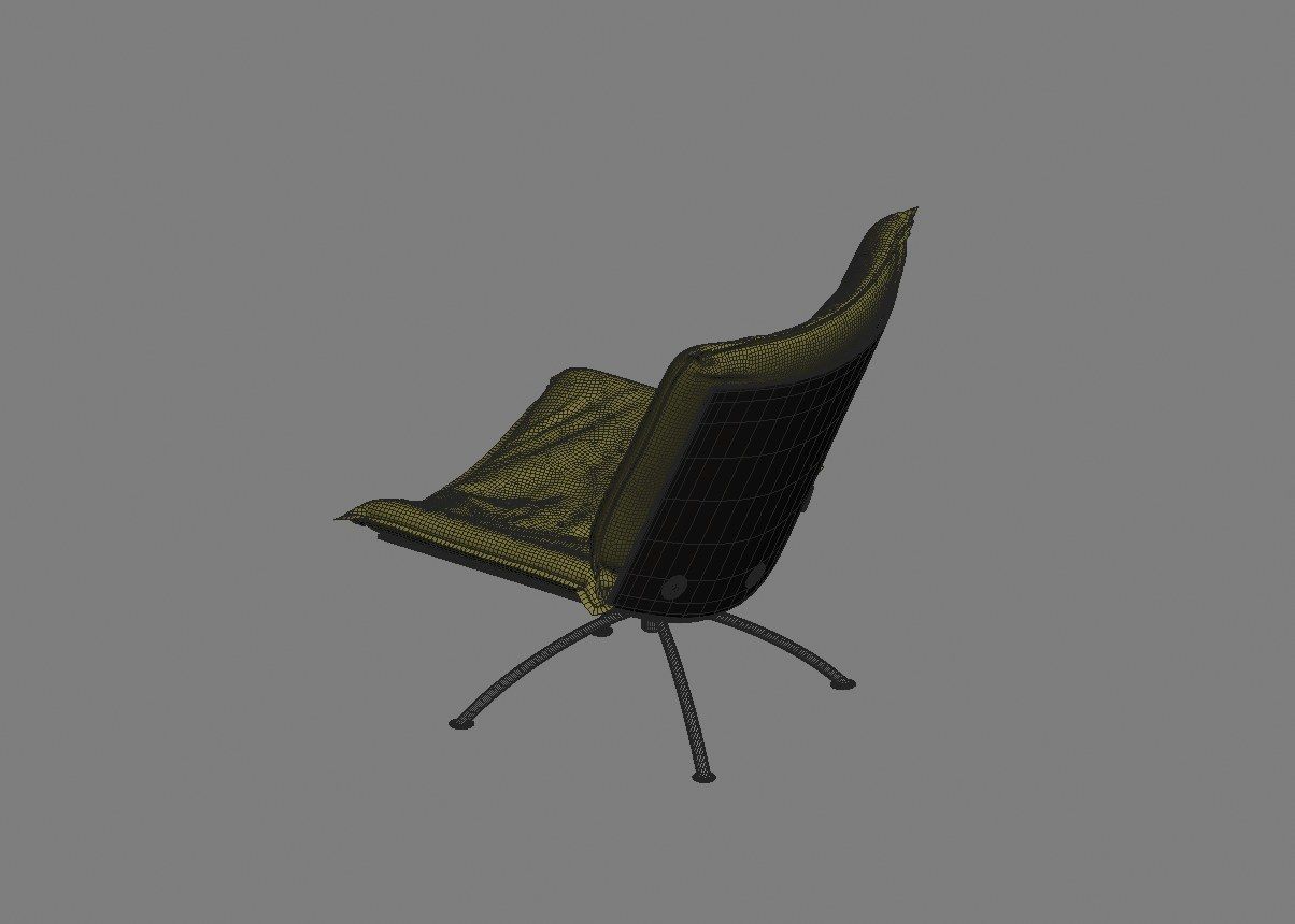 armchair modern 06 3D model_23