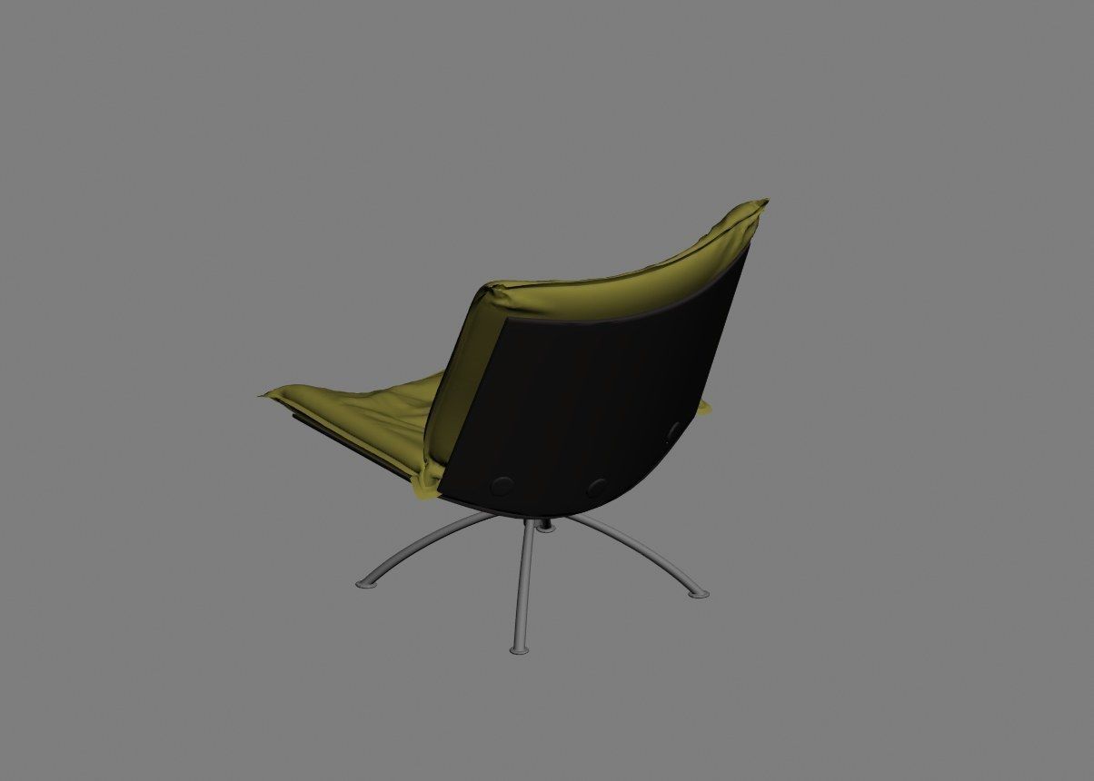 armchair modern 06 3D model_5