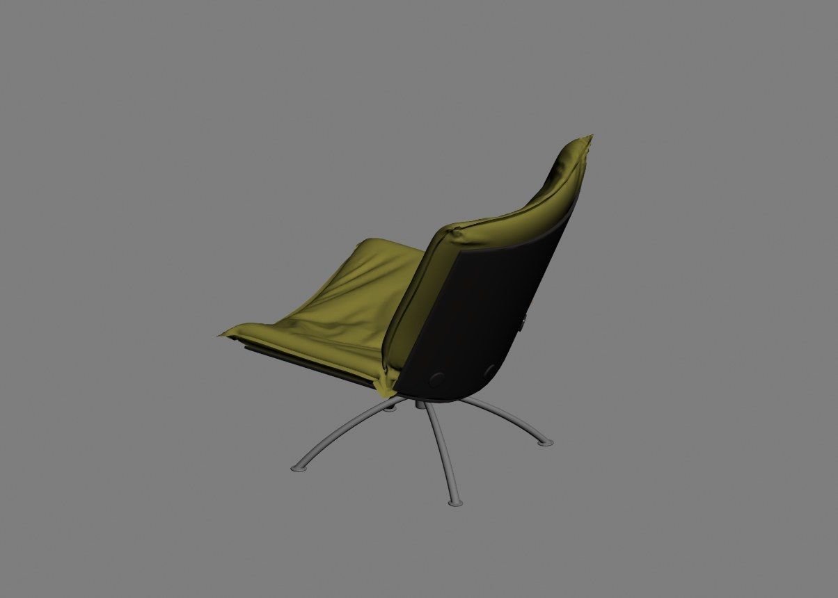 armchair modern 06 3D model_13