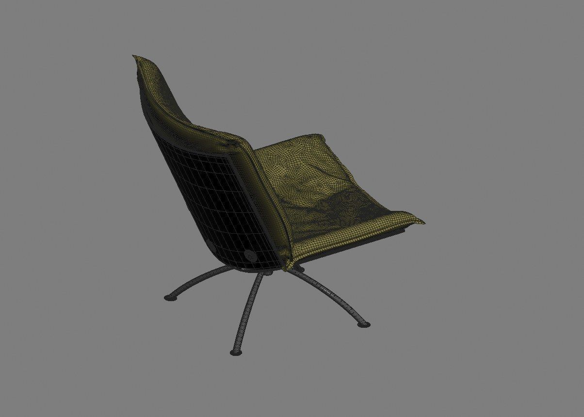 armchair modern 06 3D model_32