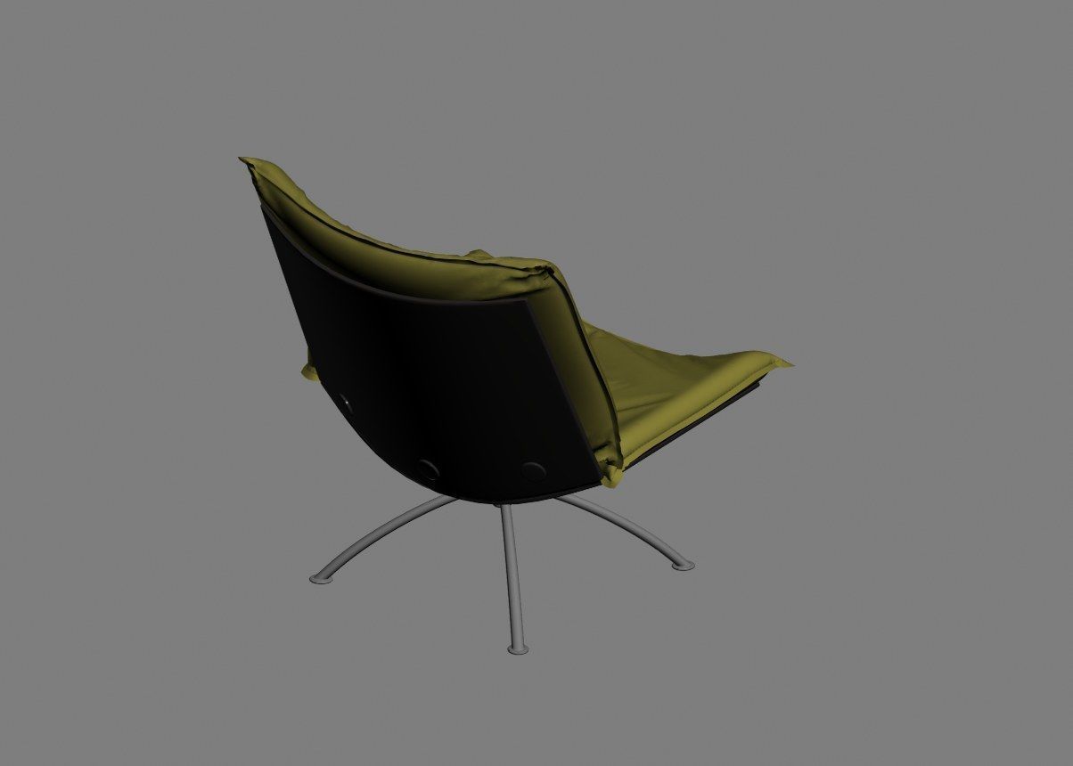 armchair modern 06 3D model_12
