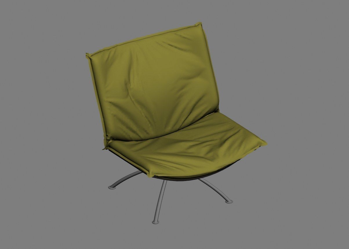 armchair modern 06 3D model_1