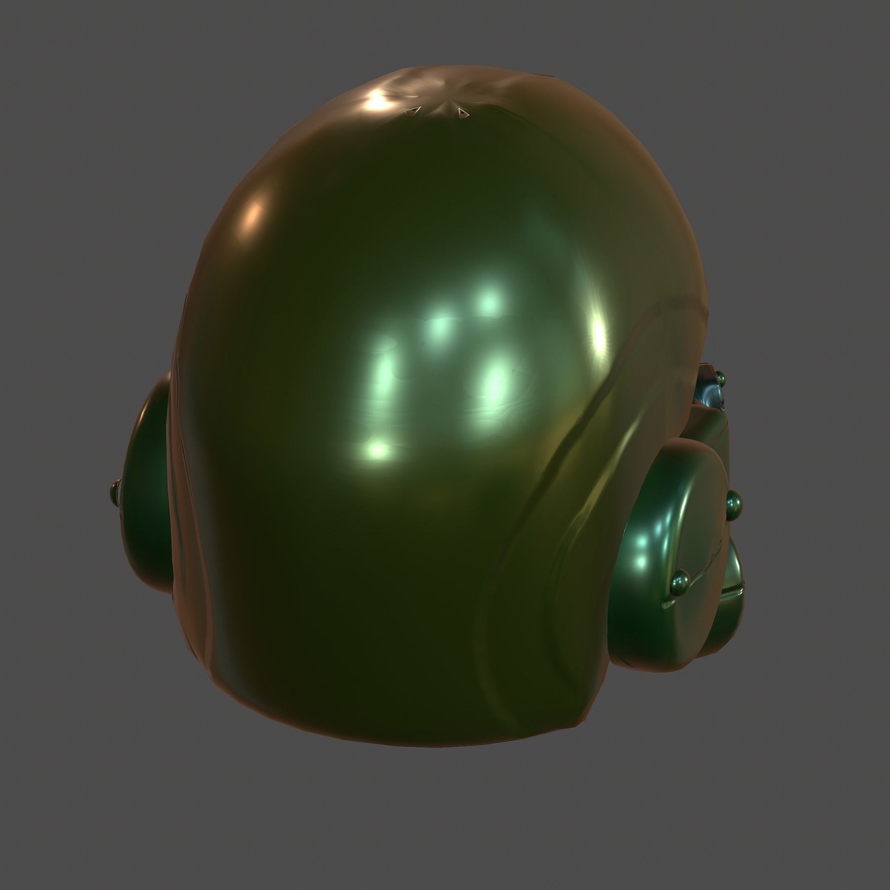 Helmet plastic mask protection Low-poly 3D model Low-poly 3D model_5