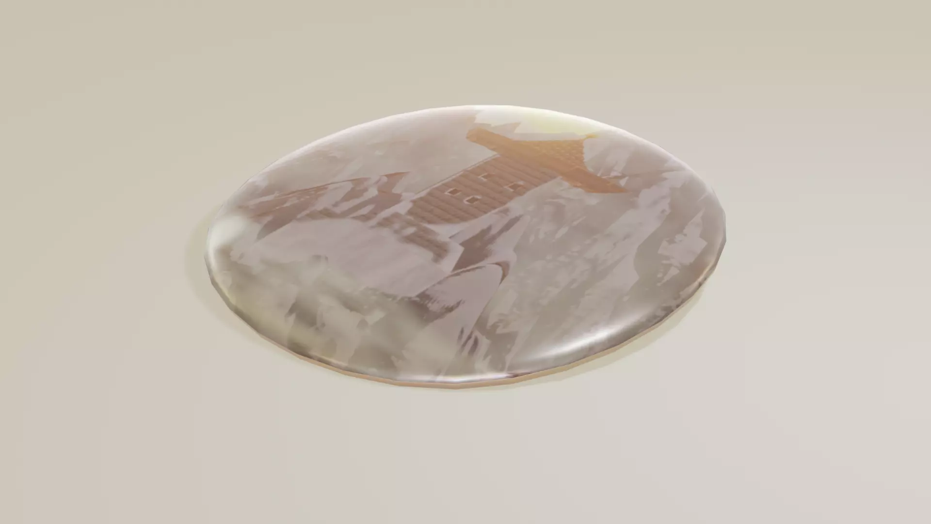 moutain top pin Free low-poly 3D model