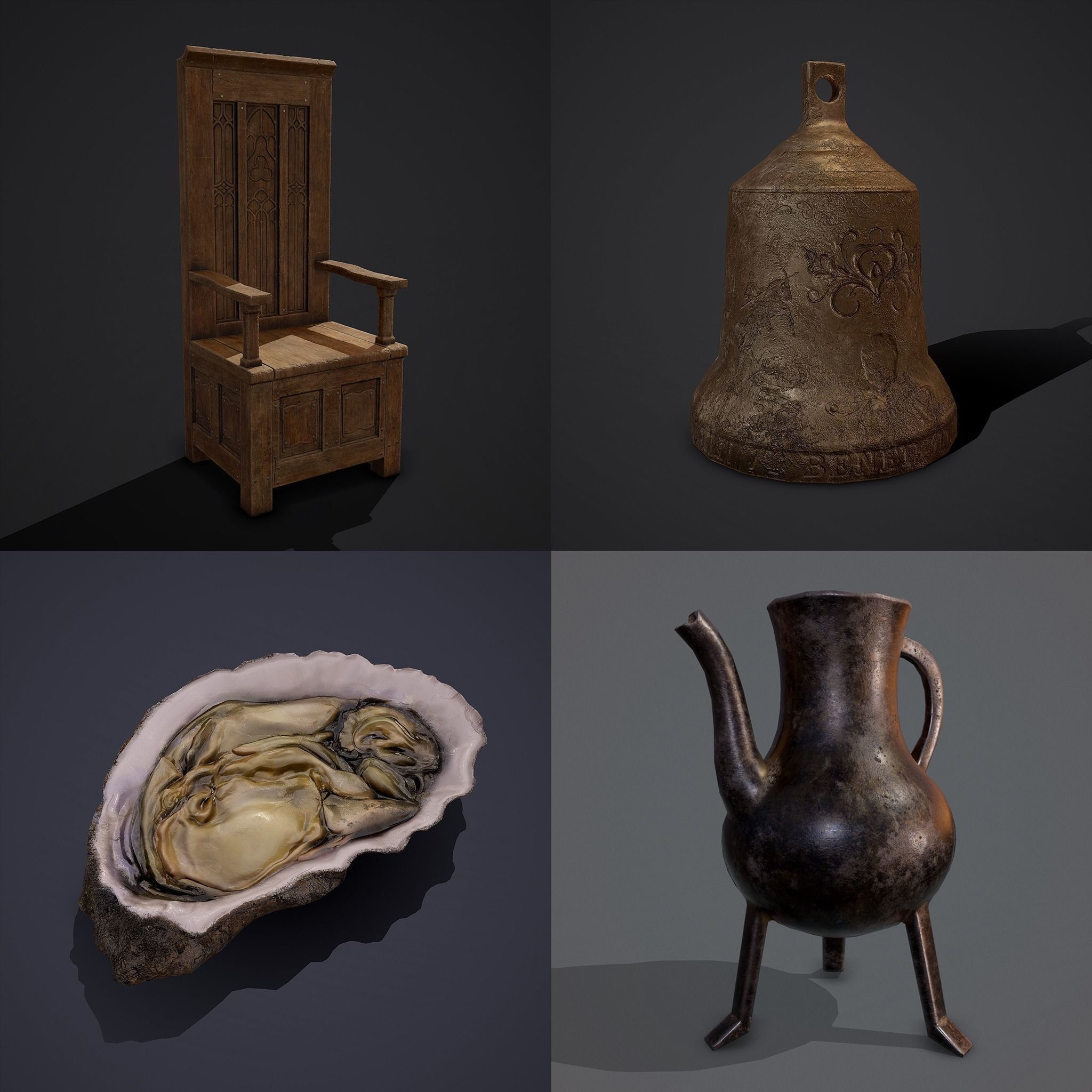 Medieval Prop Mix One 3D Model Collection_76