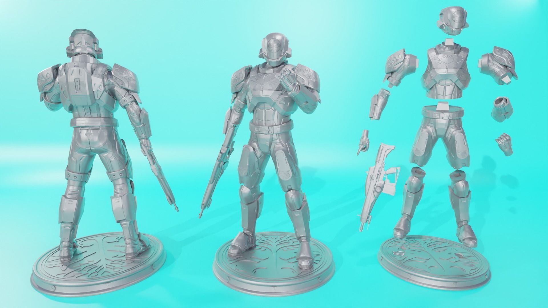 DESTINY - TITAN ARMOR IRON BANNER YEAR ONE 3D print model_2