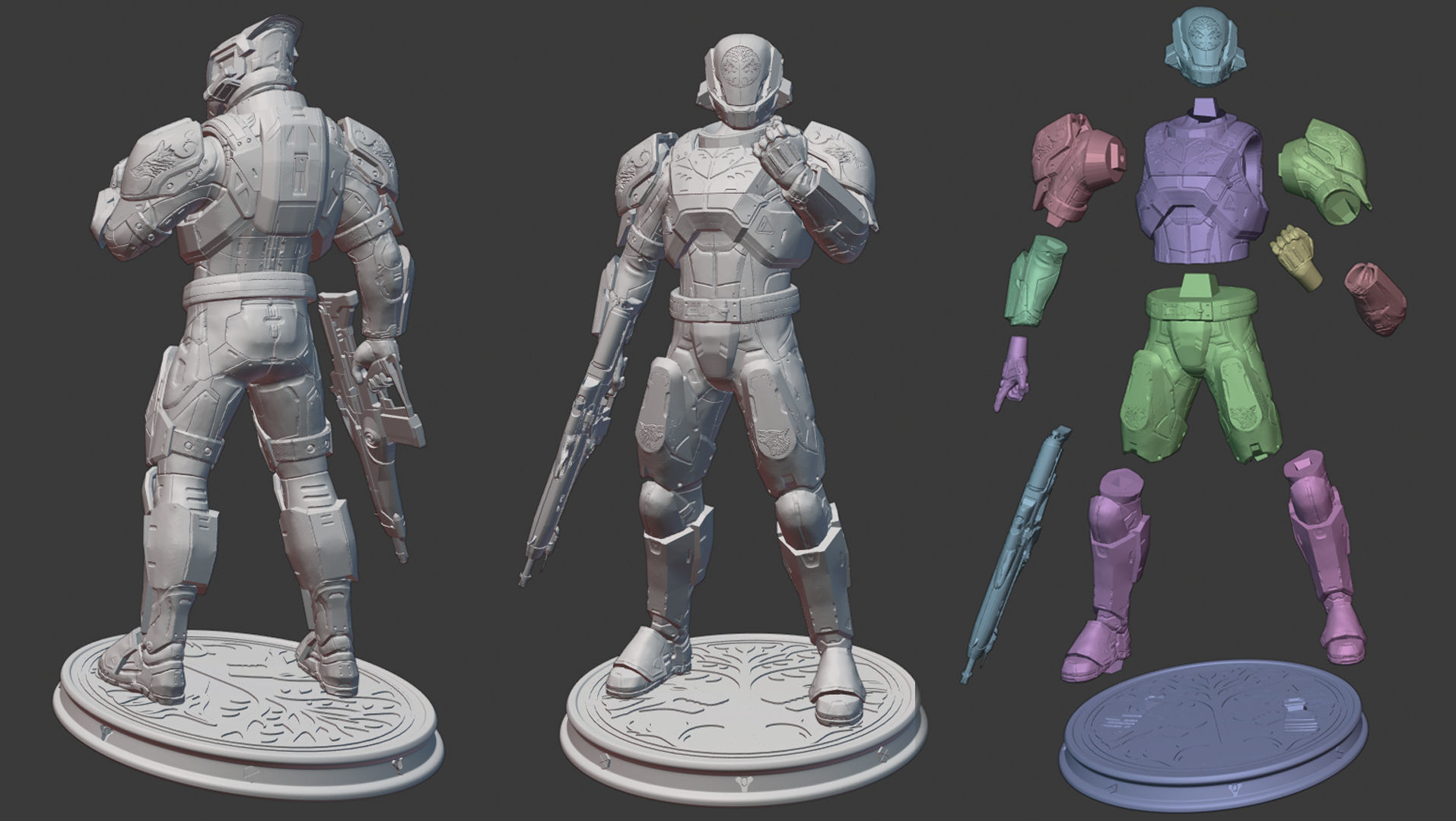 DESTINY - TITAN ARMOR IRON BANNER YEAR ONE 3D print model_4