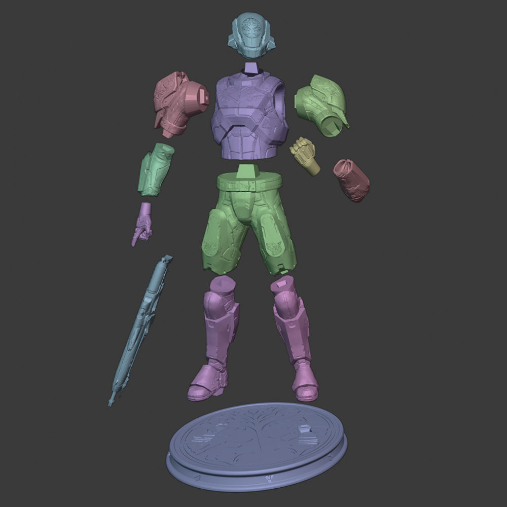 DESTINY - TITAN ARMOR IRON BANNER YEAR ONE 3D print model_7