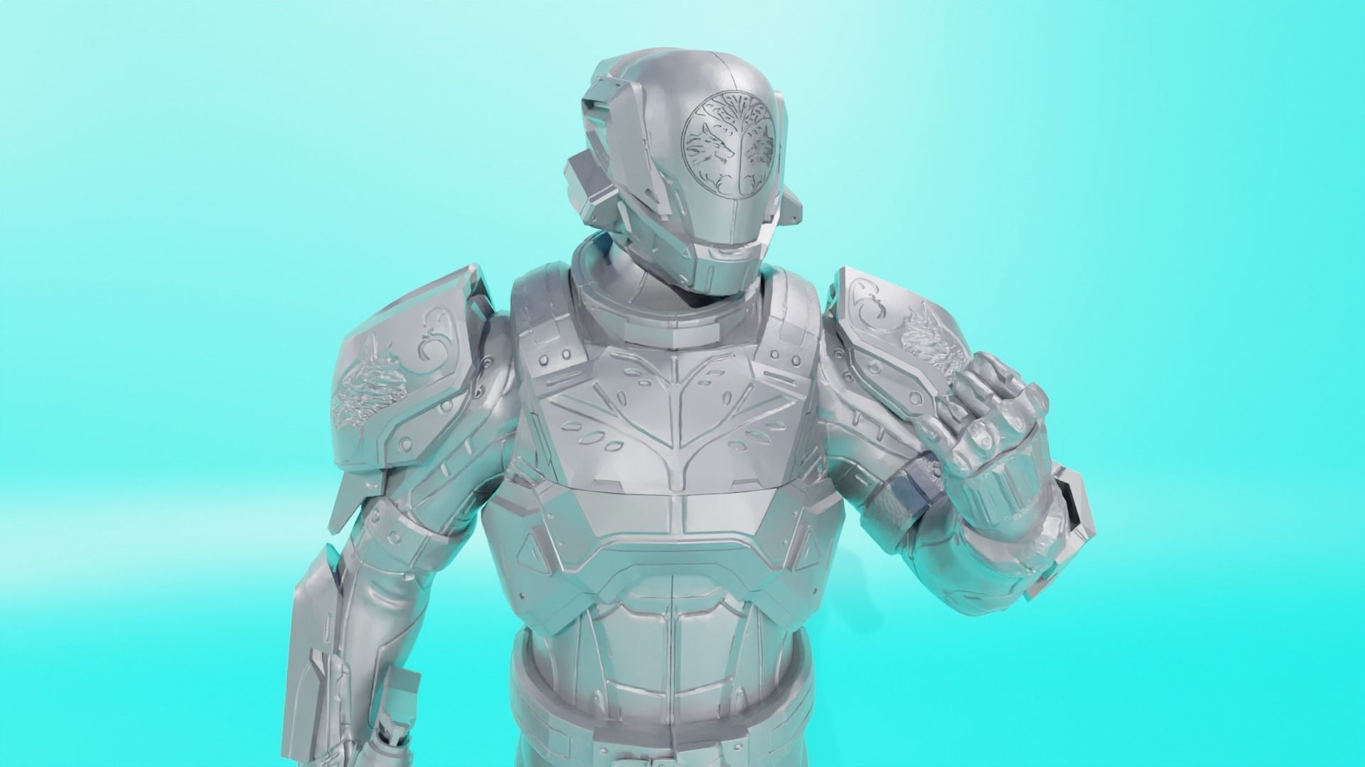 DESTINY - TITAN ARMOR IRON BANNER YEAR ONE 3D print model_3