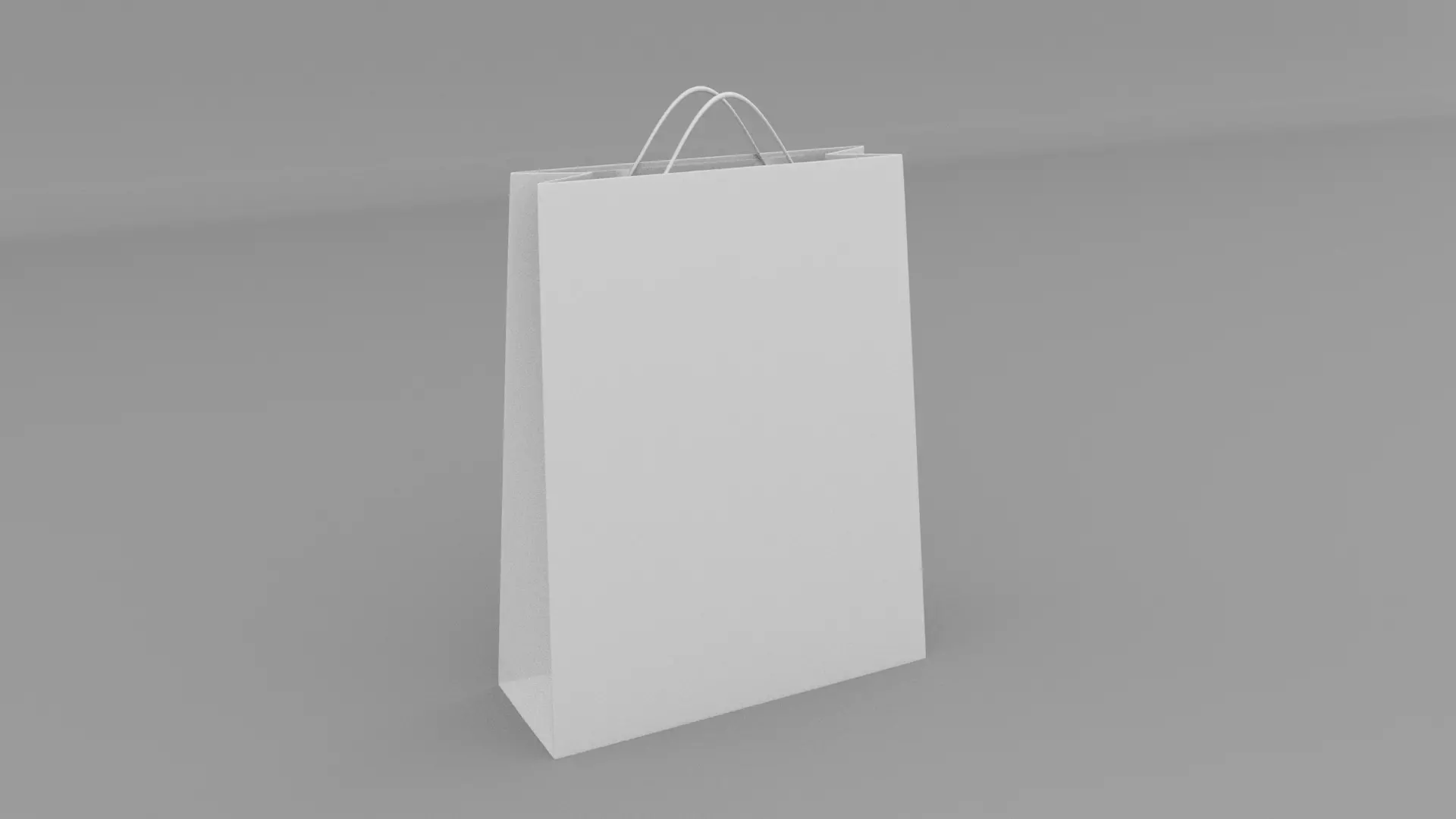 Shopping Bag Low-poly 3D model_0