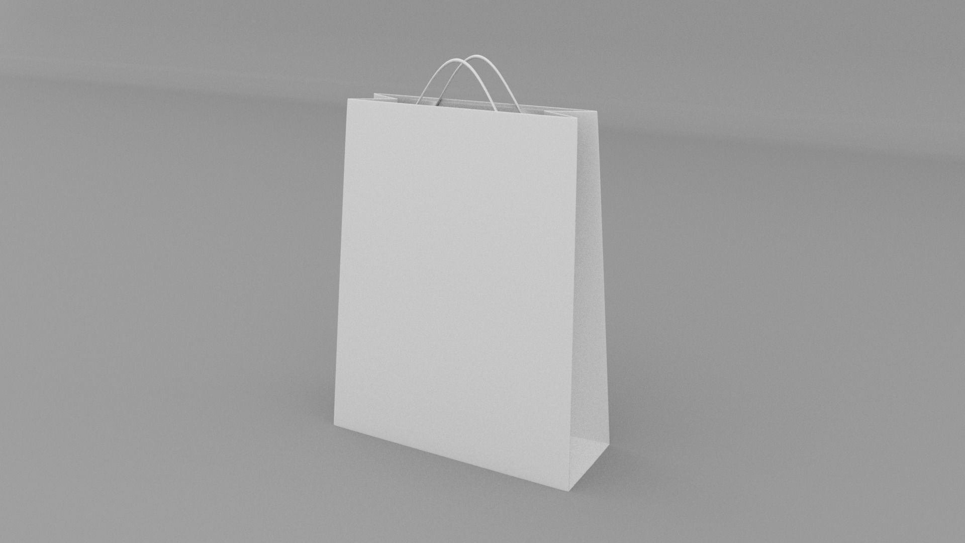Shopping Bag Low-poly 3D model_1