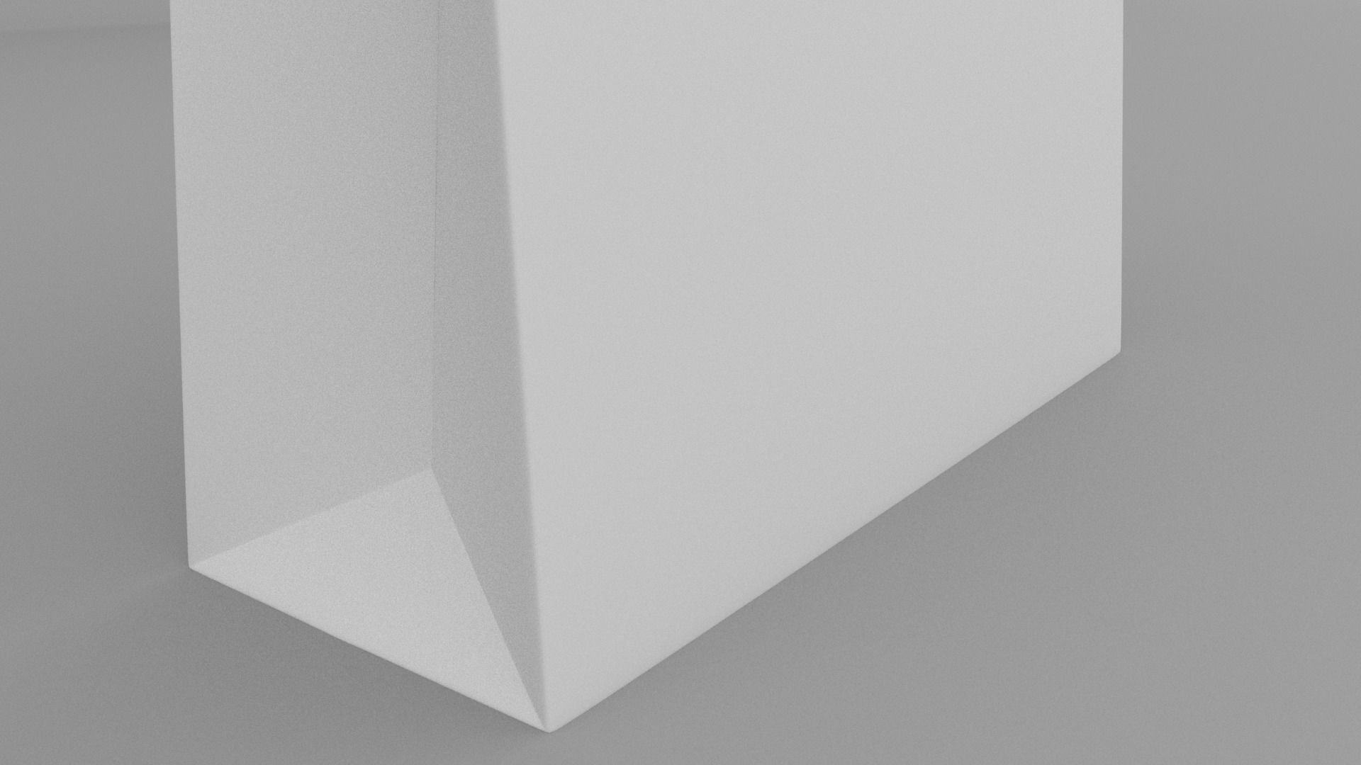 Shopping Bag Low-poly 3D model_3