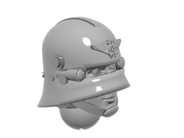 28mm Sallet helm head 3D print model