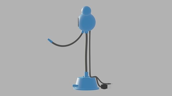 Webcam hand pump 3D model