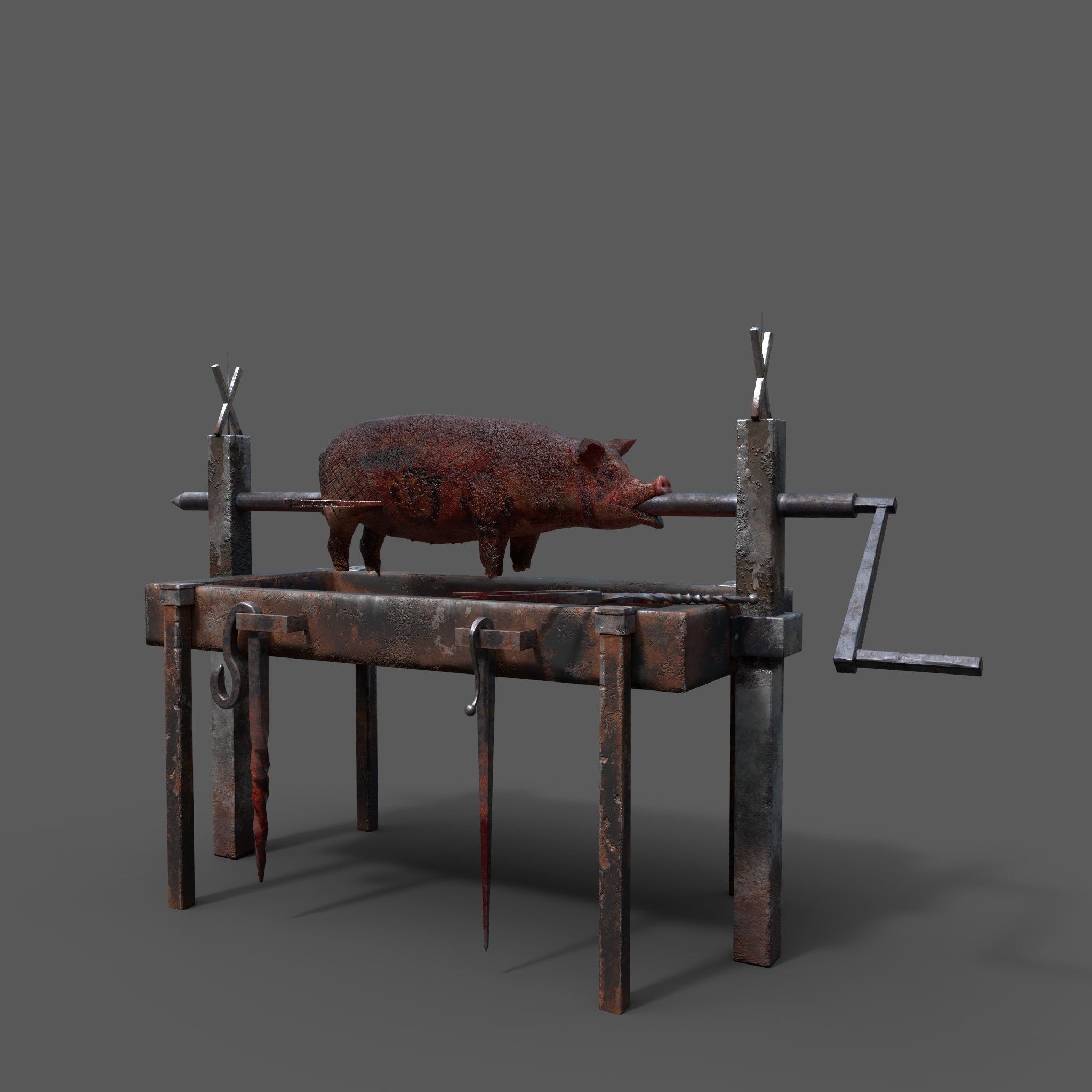 Medieval Prop Mix Three  3D Model Collection_2