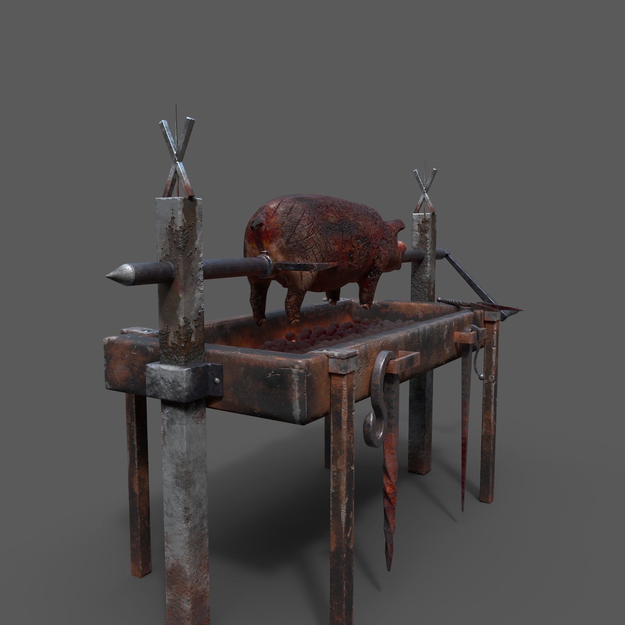 Medieval Prop Mix Three  3D Model Collection_16