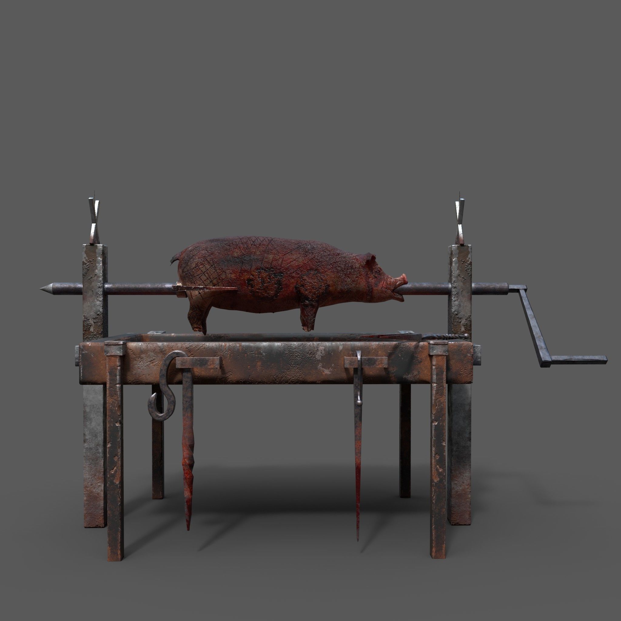Medieval Prop Mix Three  3D Model Collection_3