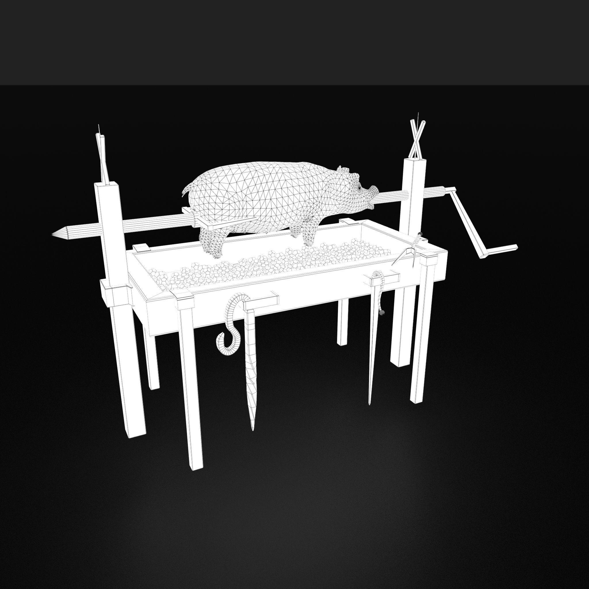 Medieval Prop Mix Three  3D Model Collection_23