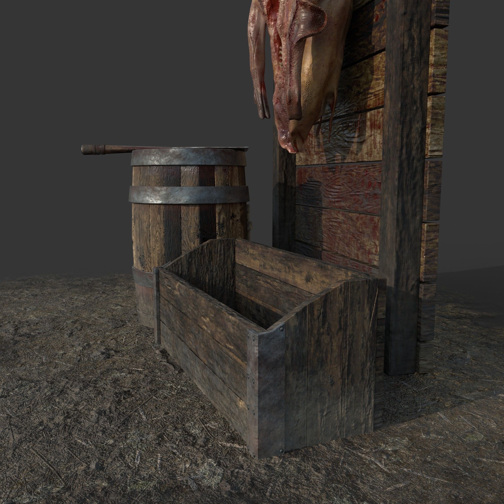 Medieval Prop Mix Three  3D Model Collection_43