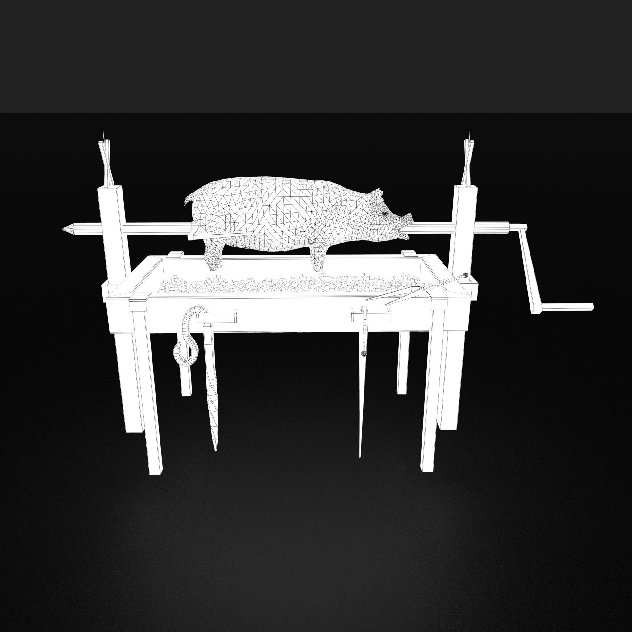 Medieval Prop Mix Three  3D Model Collection_25