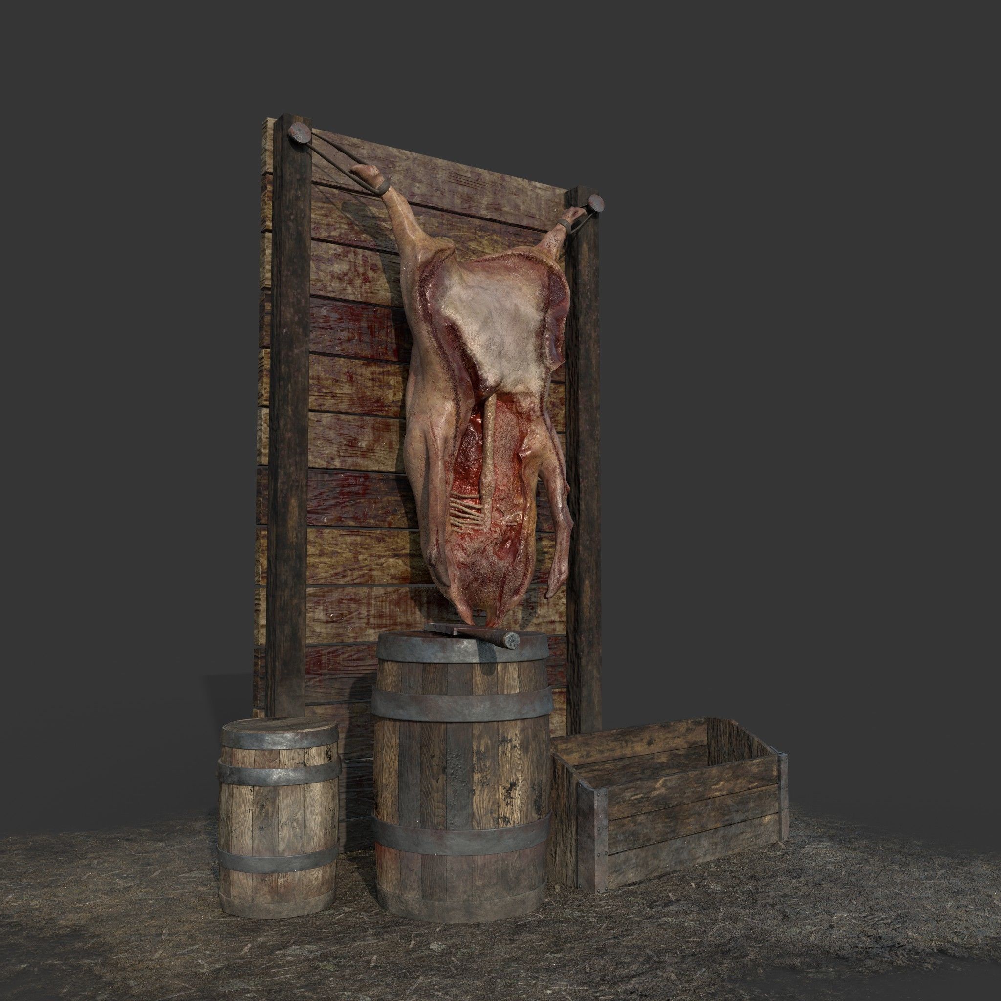 Medieval Prop Mix Three  3D Model Collection_37