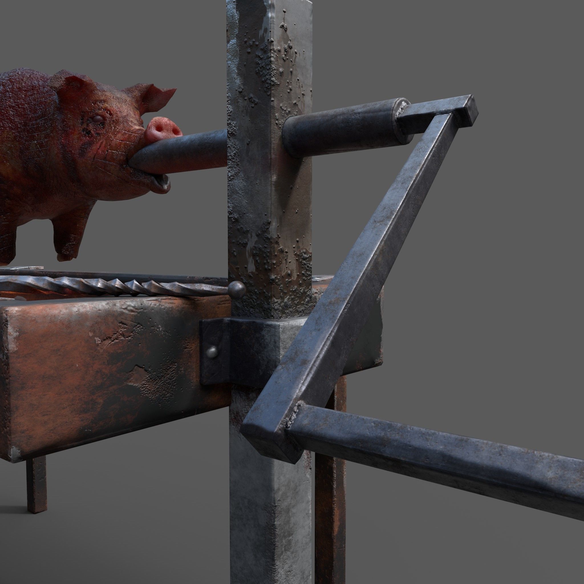 Medieval Prop Mix Three  3D Model Collection_9