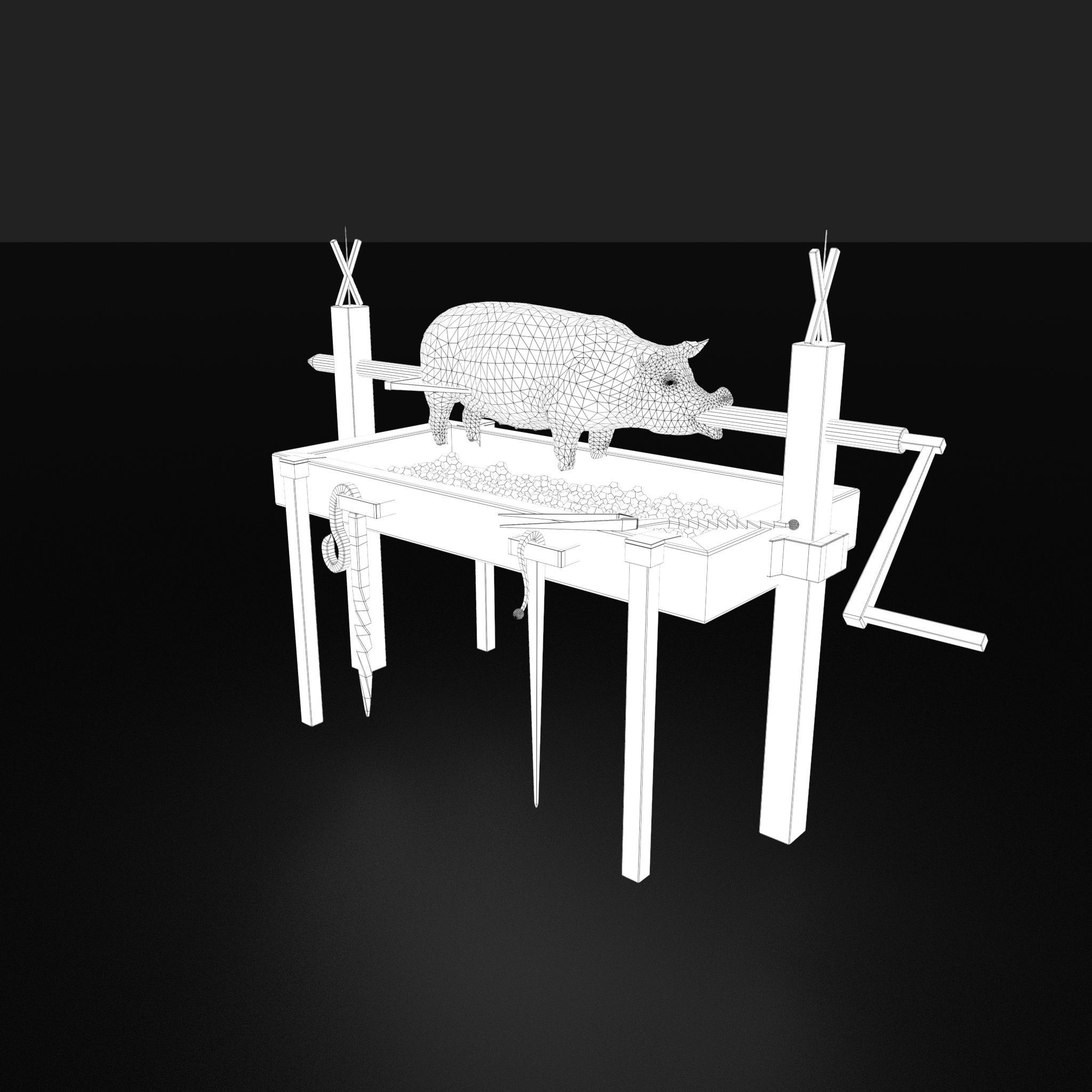 Medieval Prop Mix Three  3D Model Collection_26