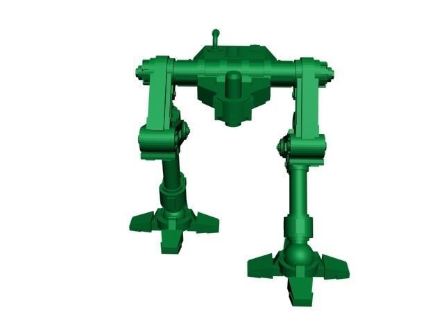 28mm walker mech legs Free 3D print model_4