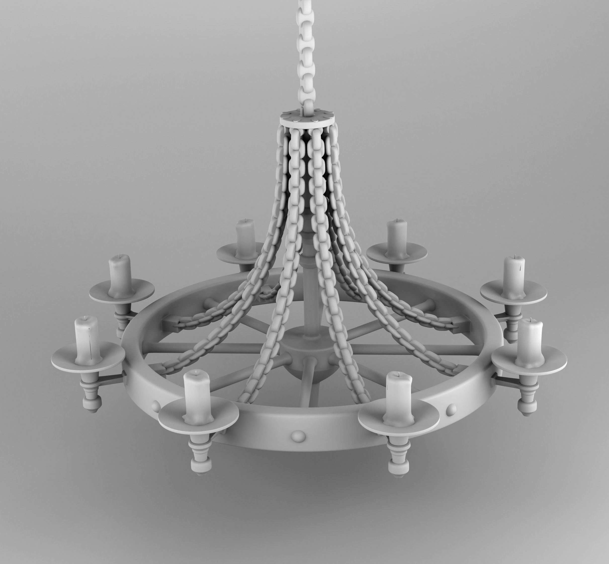 Home interior of the middle ages 3D print model_2