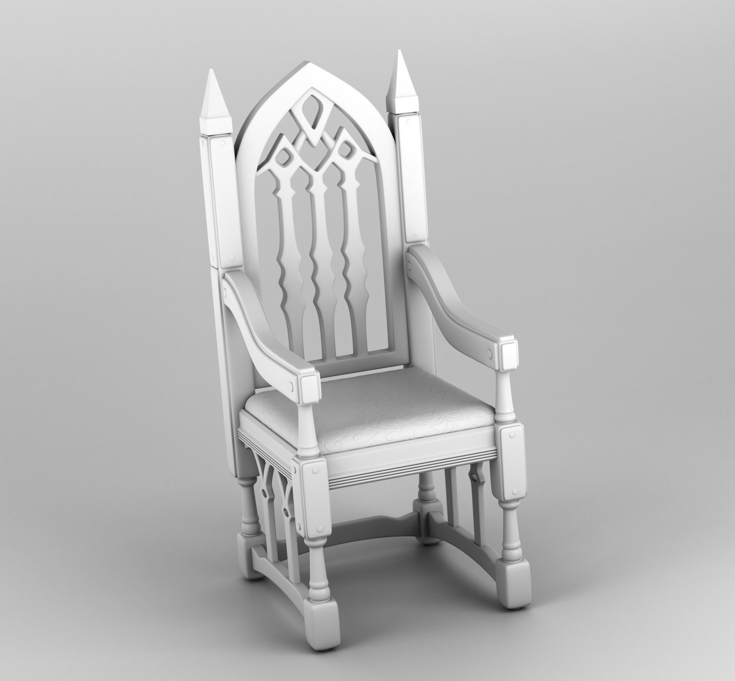 Home interior of the middle ages 3D print model_1