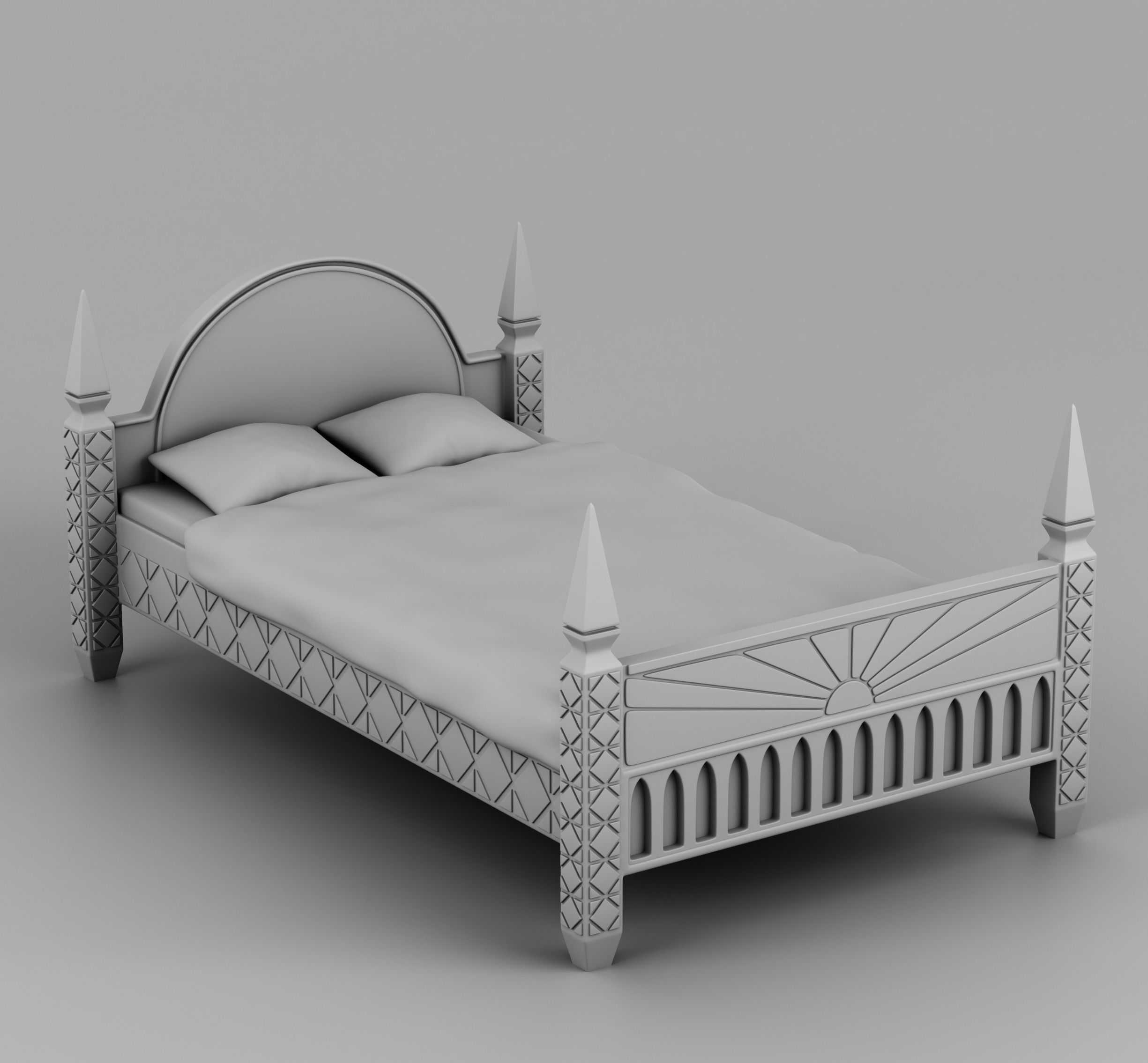 Home interior of the middle ages 3D print model_32
