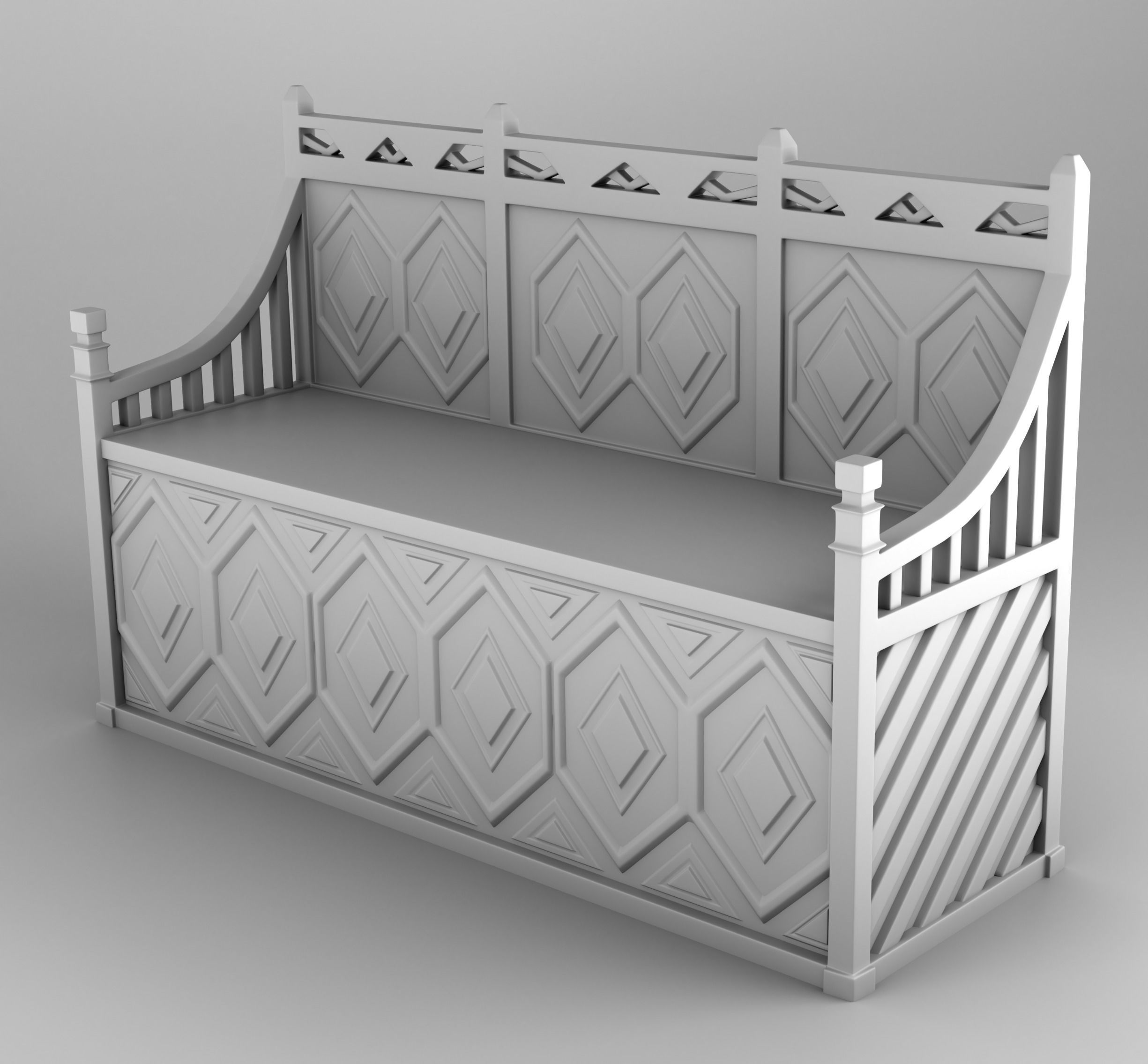 Home interior of the middle ages 3D print model_15