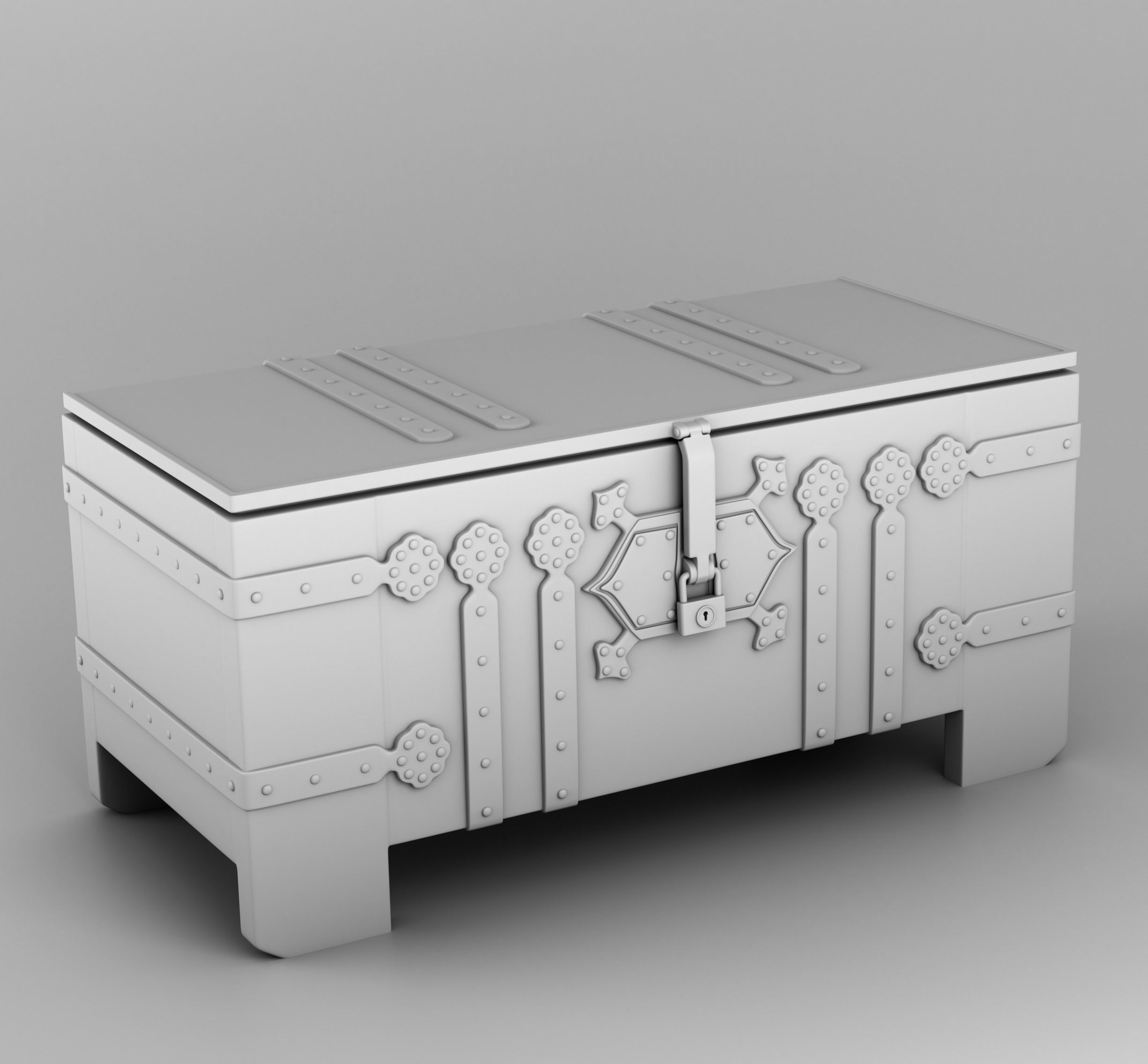 Home interior of the middle ages 3D print model_21