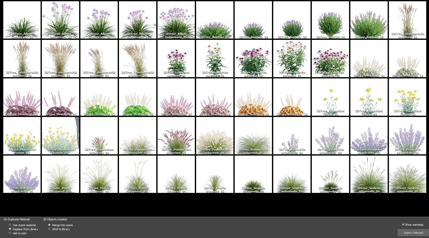 3DTree Bundle 05 - Flower Garden 3D model_11
