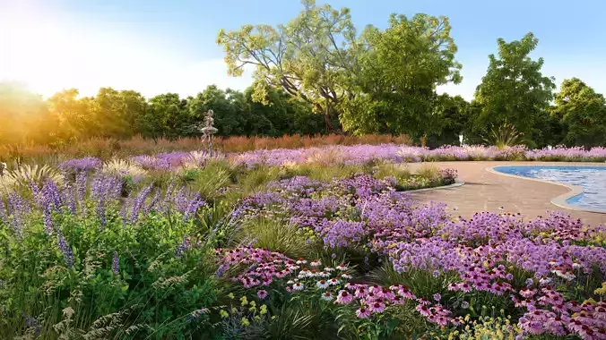 3DTree Bundle 05 - Flower Garden 3D model