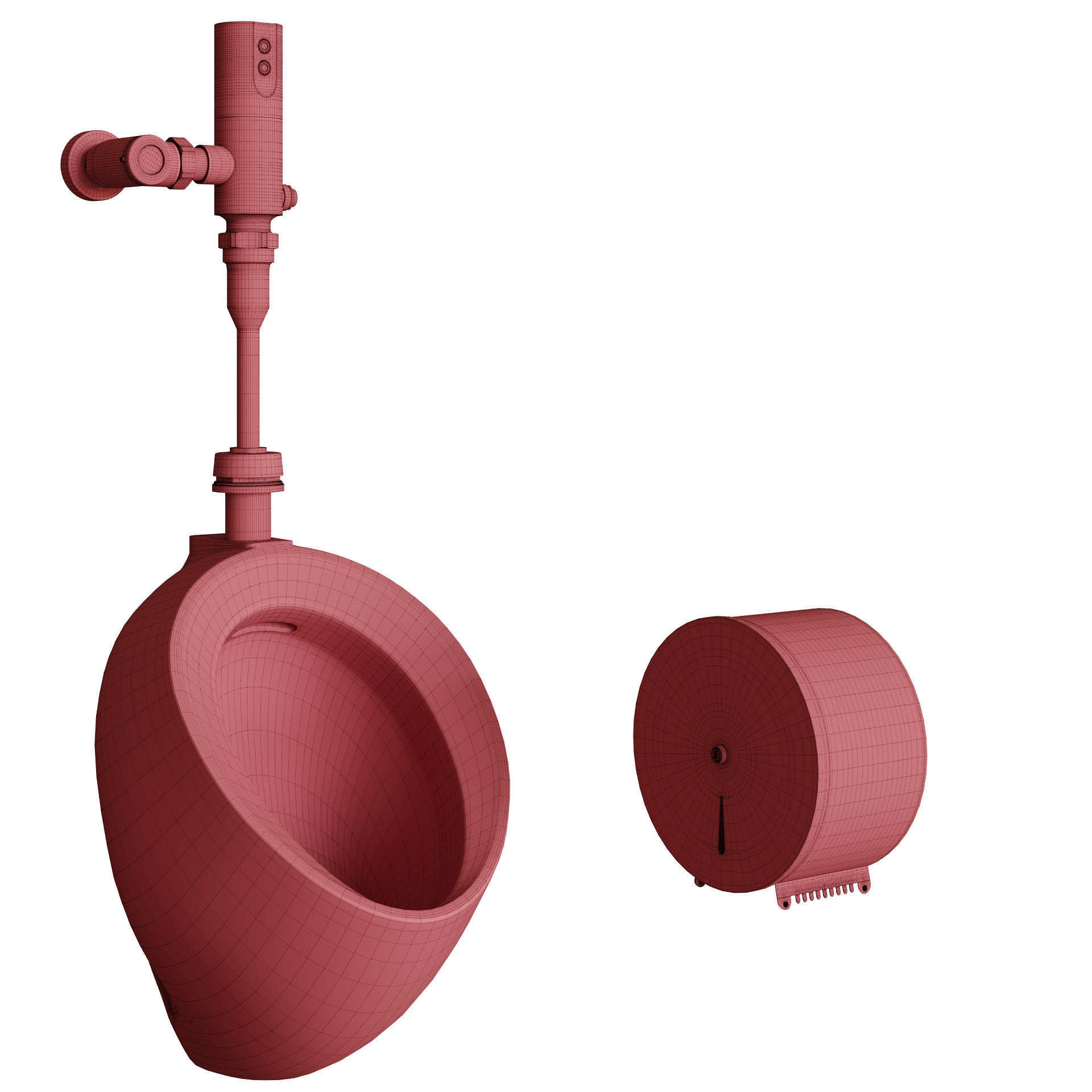 TOTO toilet public set 3D model_16