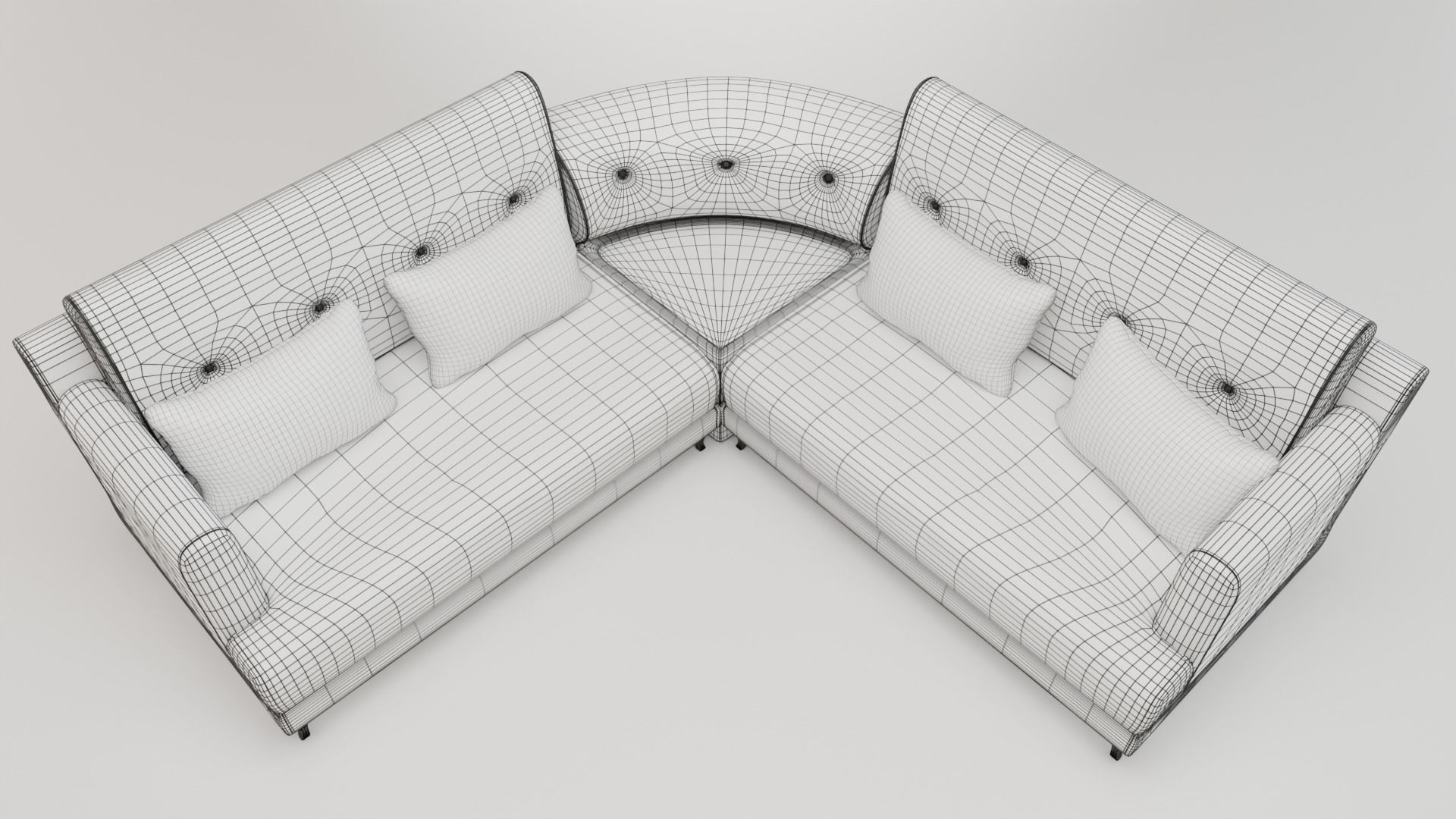 House Sofa Set - PBR 3D model_11