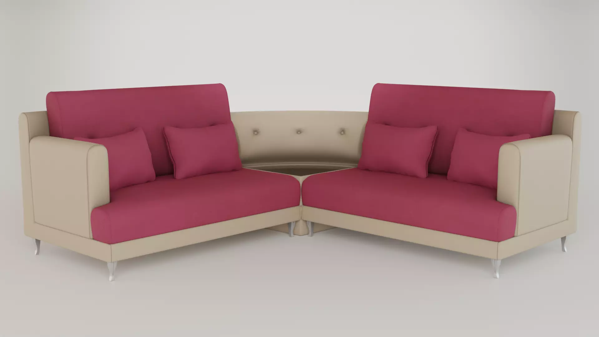 House Sofa Set - PBR 3D model_0