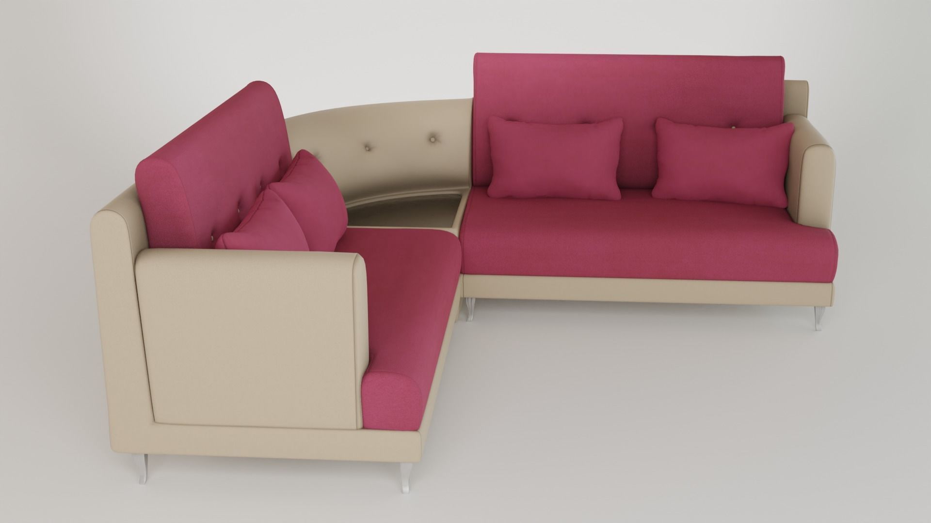 House Sofa Set - PBR 3D model_3