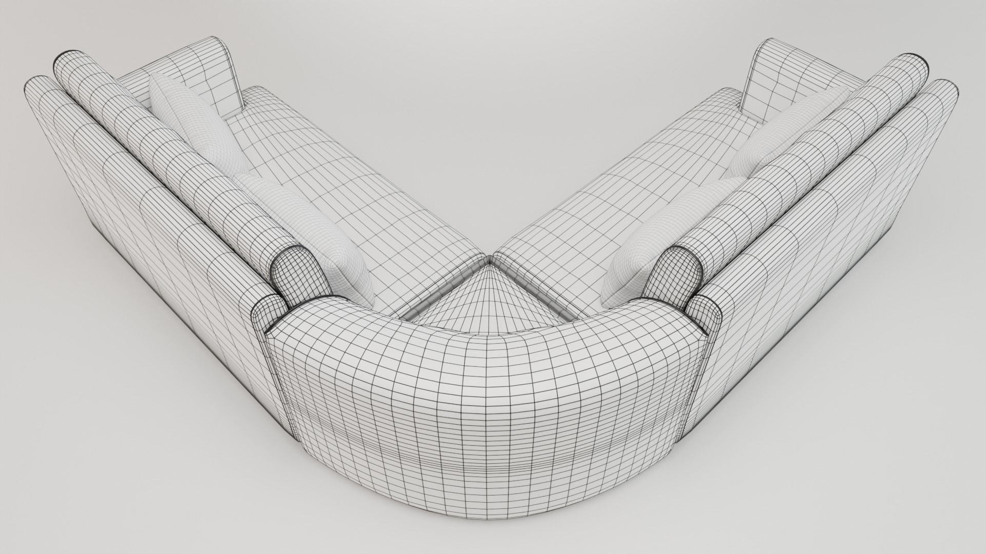 House Sofa Set - PBR 3D model_12