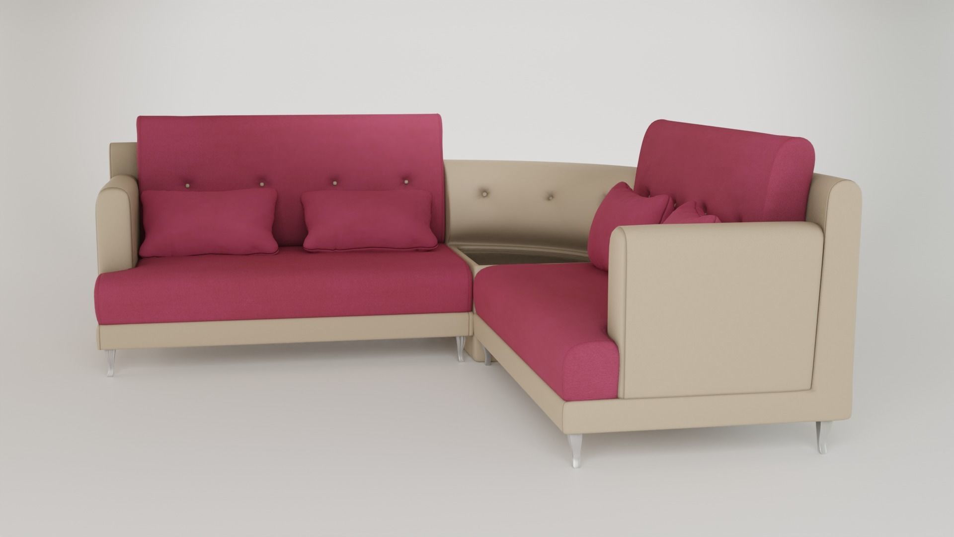 House Sofa Set - PBR 3D model_2