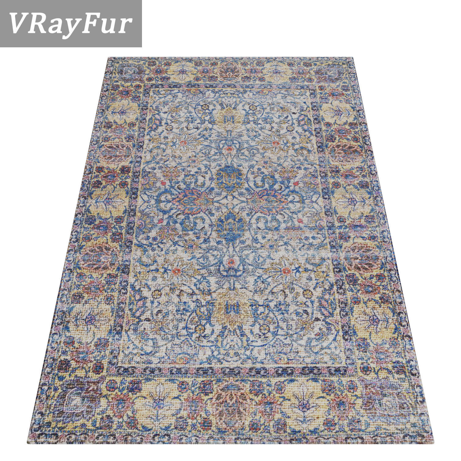 Rug Set 1558 3D model_2