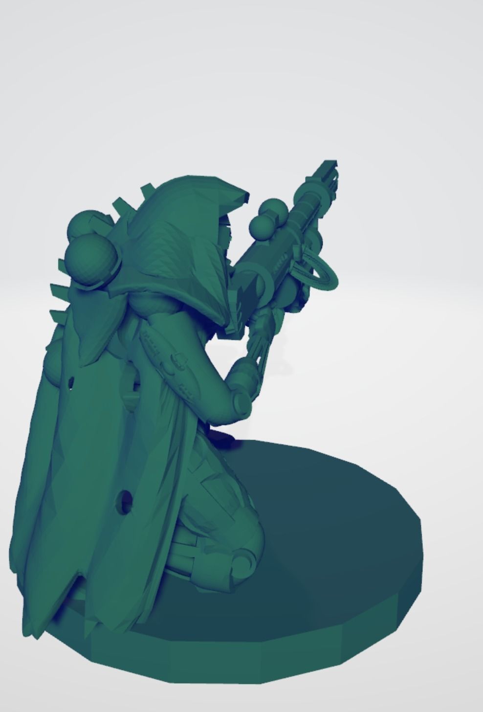 Space robot sniper Squad 3D print model_3