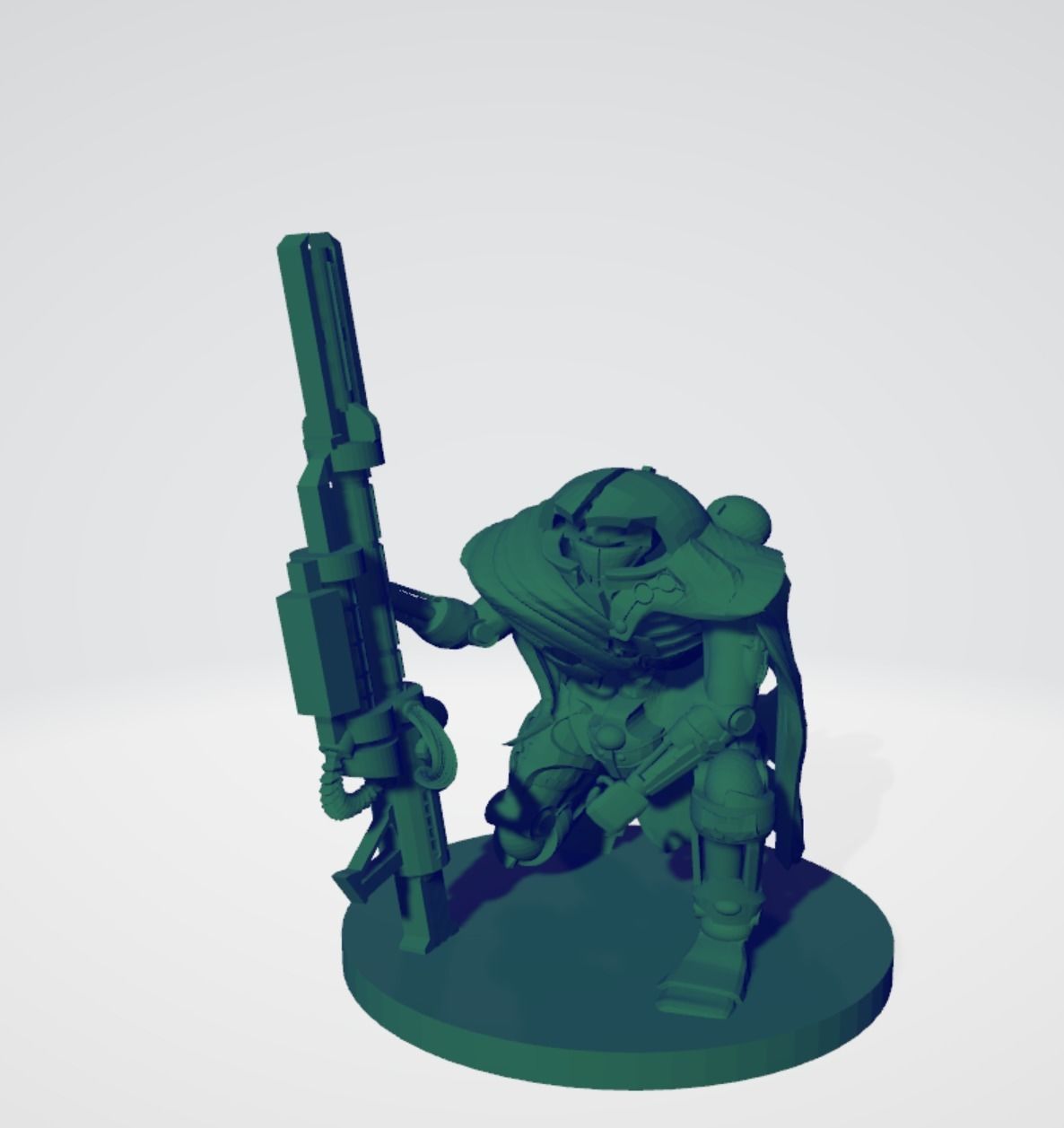Space robot sniper Squad 3D print model_8