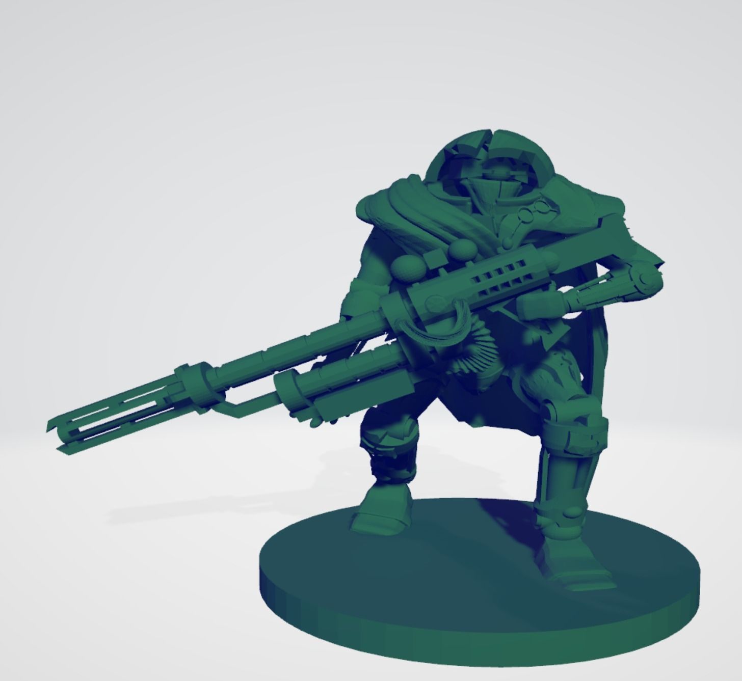 Space robot sniper Squad 3D print model_10