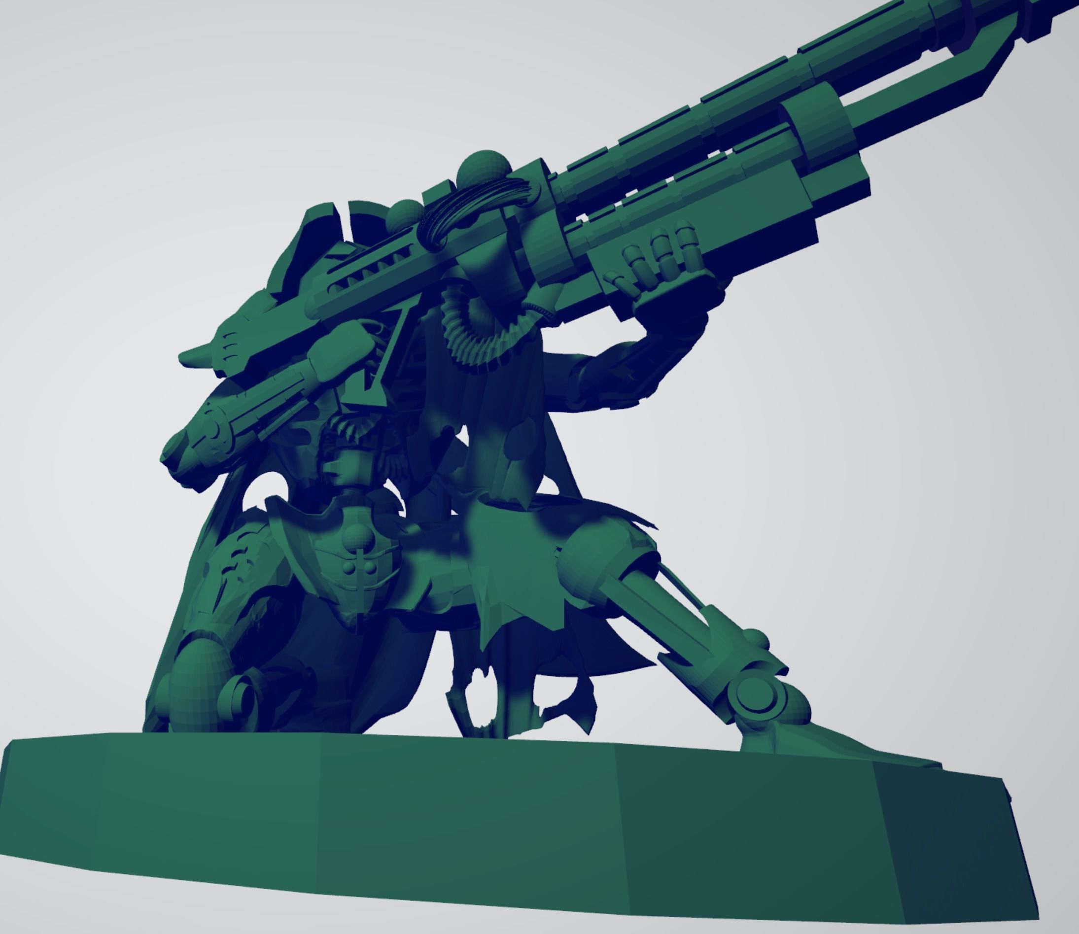Space robot sniper Squad 3D print model_6