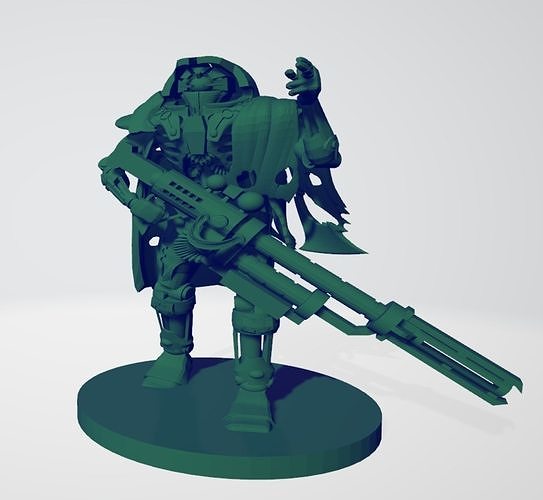 Space robot sniper Squad 3D print model