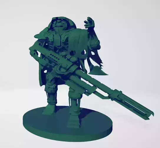 Space robot sniper Squad 3D print model