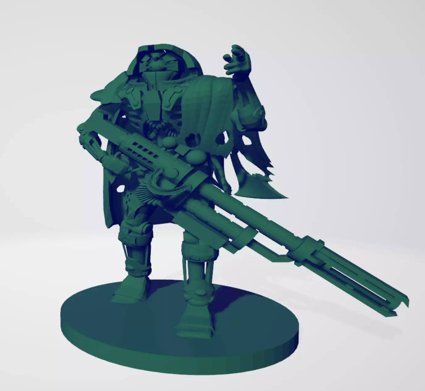 Space robot sniper Squad 3D print model_0