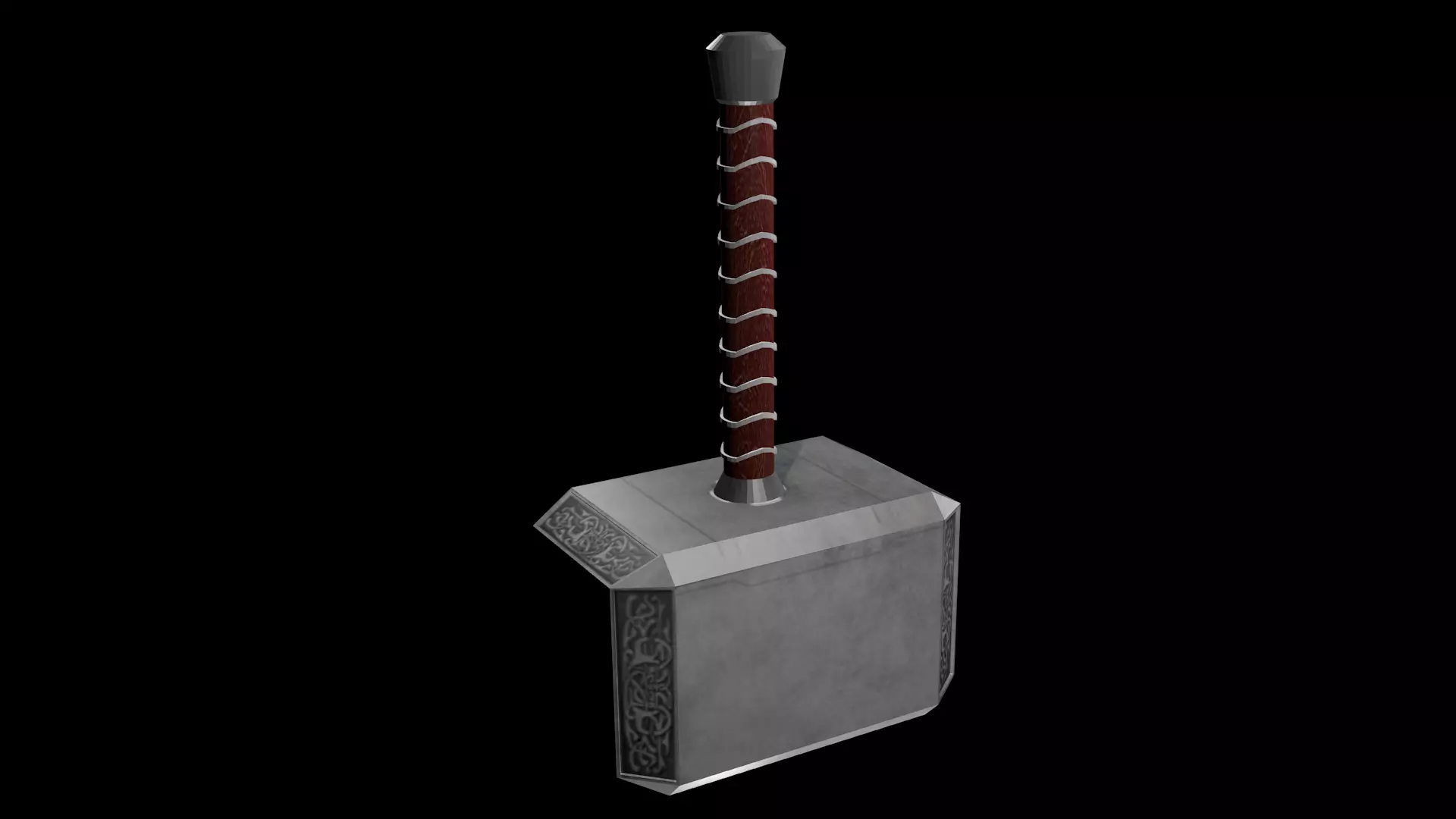 Thors Hammer Free low-poly 3D model